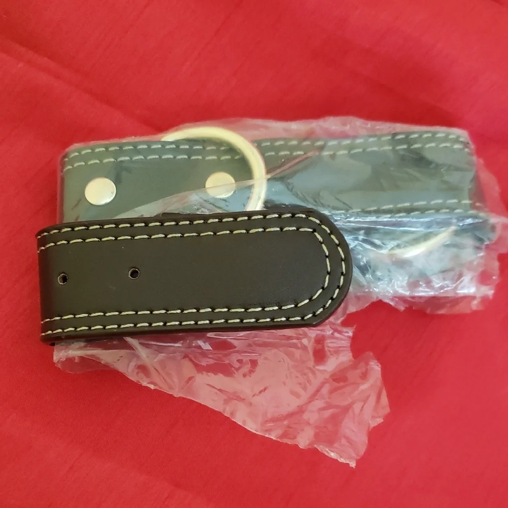 NEW Leather Large Dog Collar